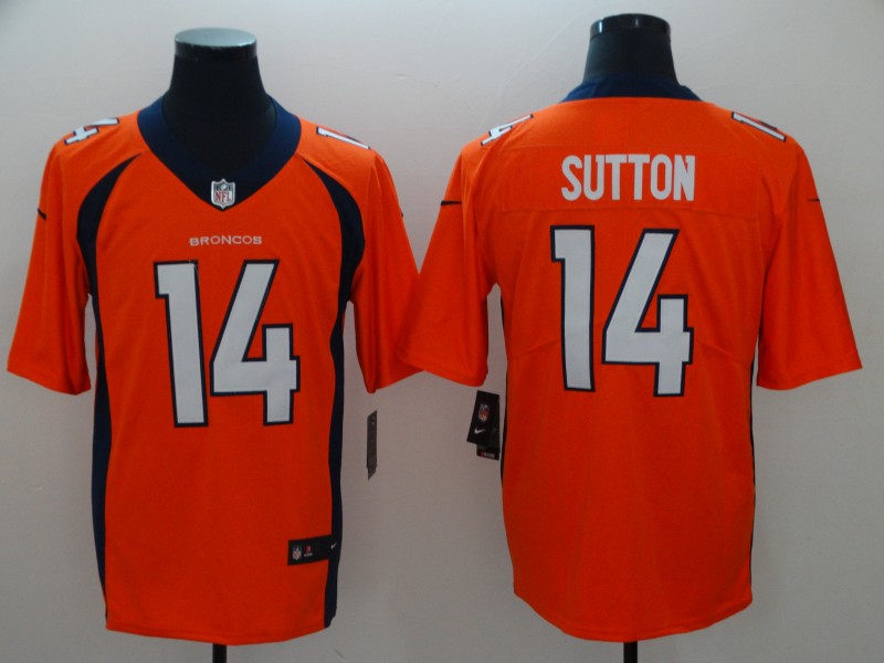 Men's Denver Broncos Courtland Sutton #14 Orange Jersey
